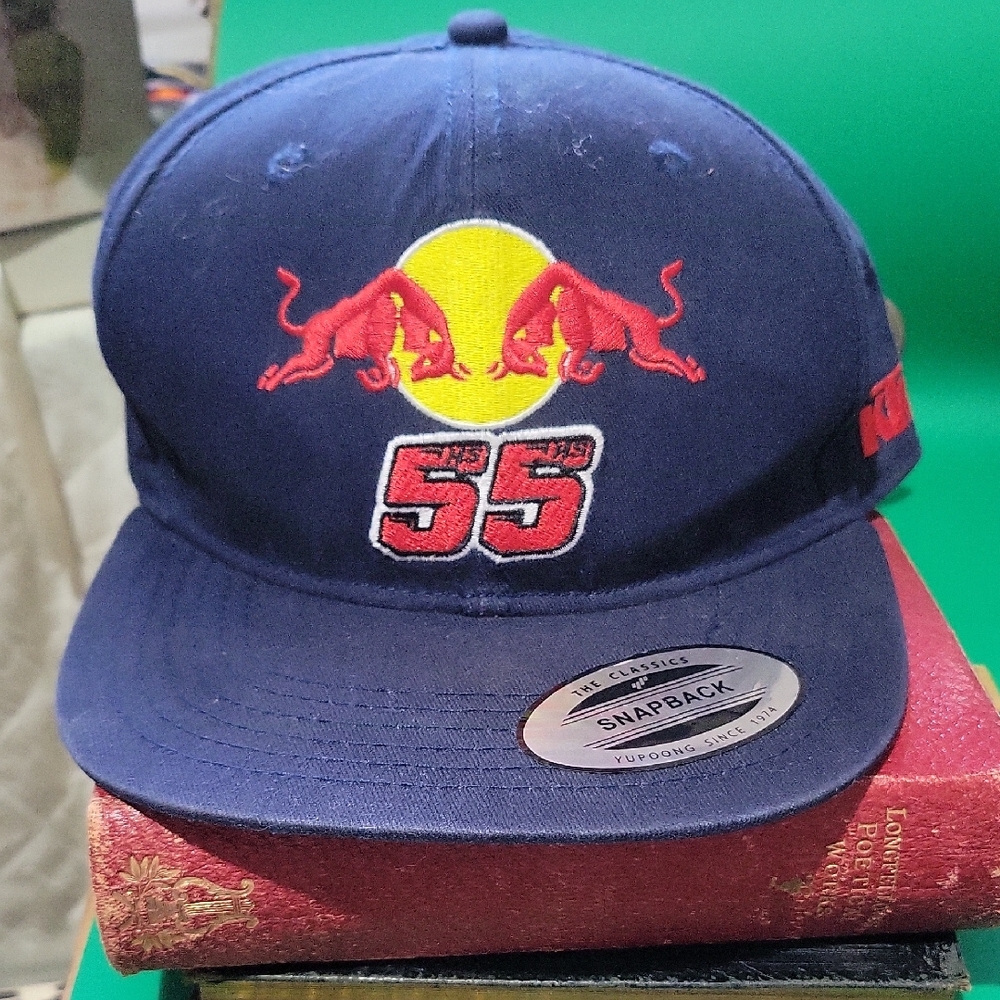 Rare Red Bull KTM Racing Snap Back Hat New Era Navy